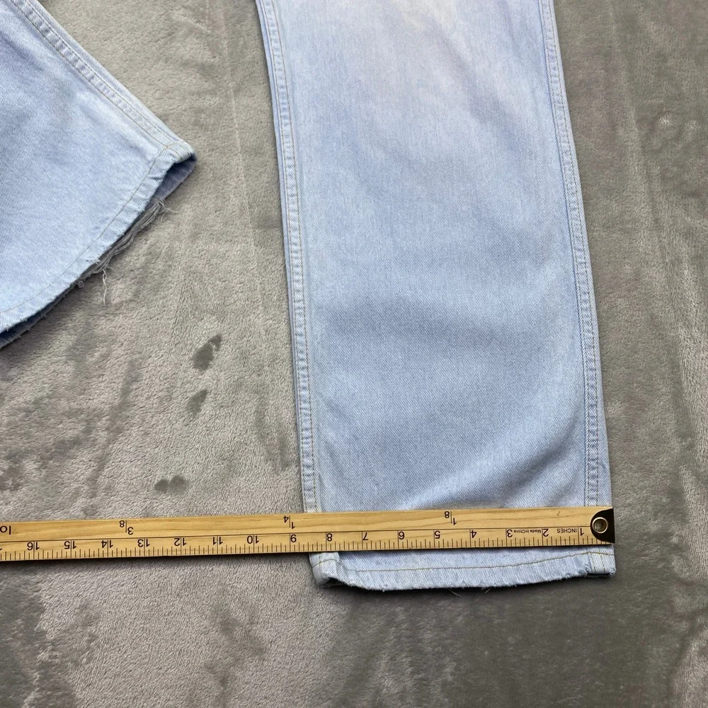 VTG Levi's For Men Light Wash Denim Jeans Western Grunge Sz 38‎ Fits 35